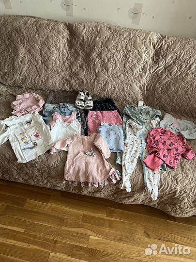Детские вещи пакетом для девочки 68-74-80