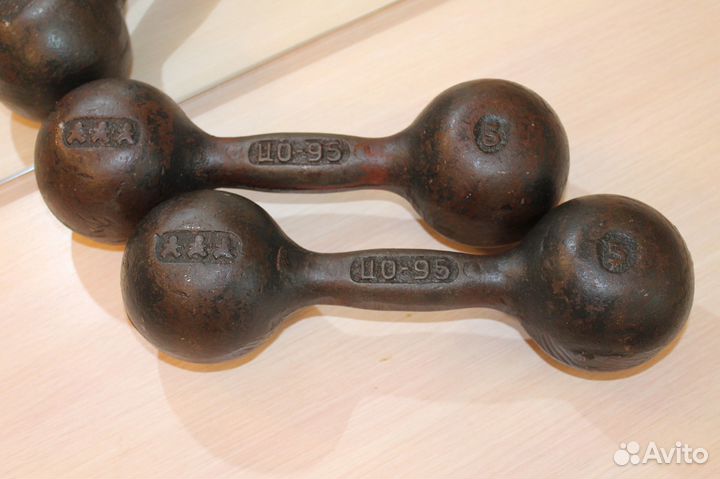 Гантели 5кг СССР (2шт)