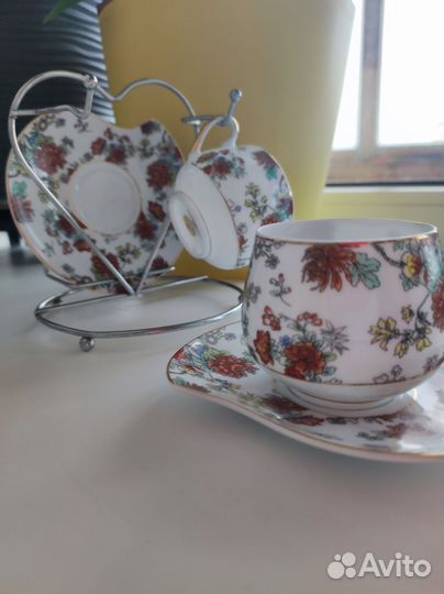 Чашки для кофе, кофейная пара, сервиз чайный