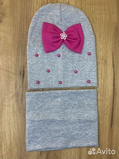 Шапка и снуд для девочки