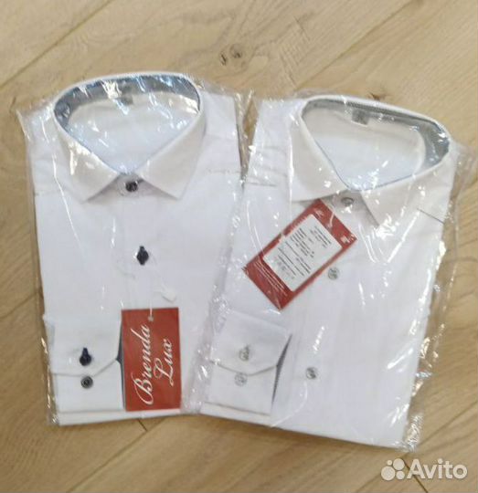 Рубашка белая новая,128 размер