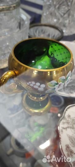 Бокал,рюмер Богемия смальта