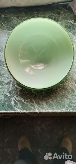 Зелёный плафон для сталинской лампы