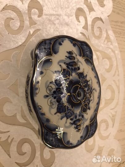 Гжель шкатулка