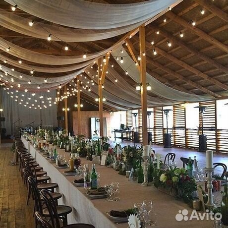 Аренда лампочек гирлянды на свадьбу праздник декор