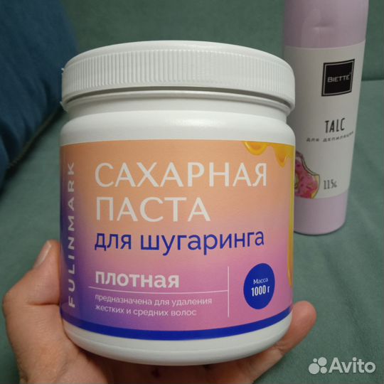 Плотная паста для шугаринга и тальк