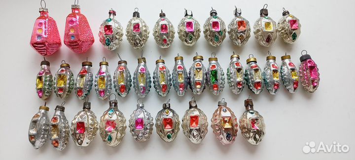 Светофоры медальоны бутоны елочные игрушки СССР