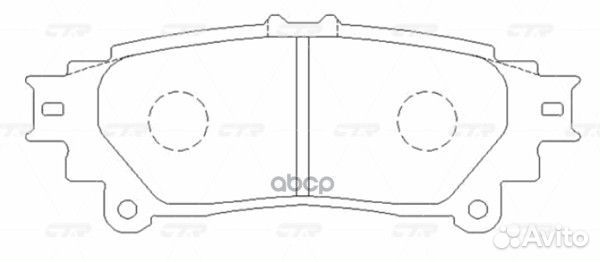 CKT-72 Колодки тормозные дисковые зад GK1