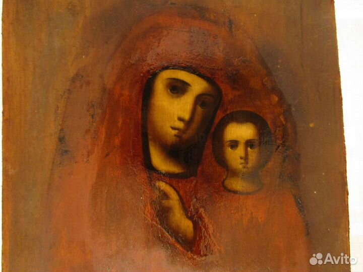 Икона Казанская Богородица. Письмо, масло