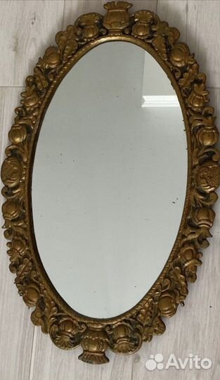 Зеркало настенное винтажное в бронзе СССР