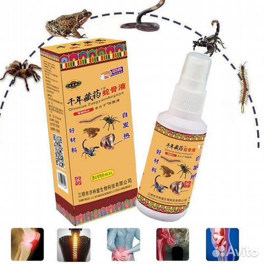 Обезбаливающий спрей, 60 мл