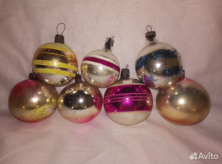 Ёлочные игрушки Шары СССР