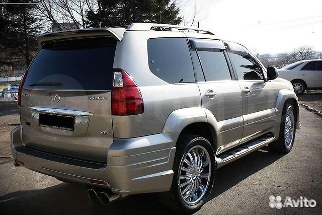 Lexus GX 470 клыки на задний бампер