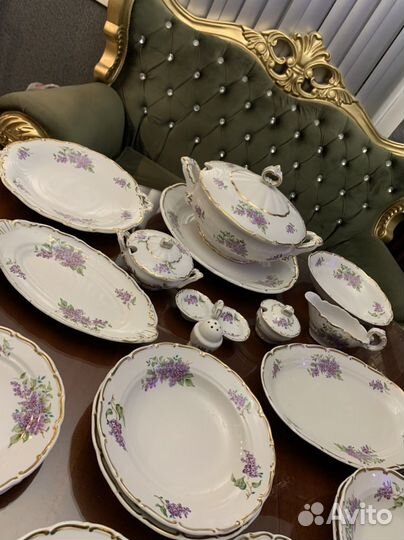 Столовый сервиз Сирень Дулево 57 год