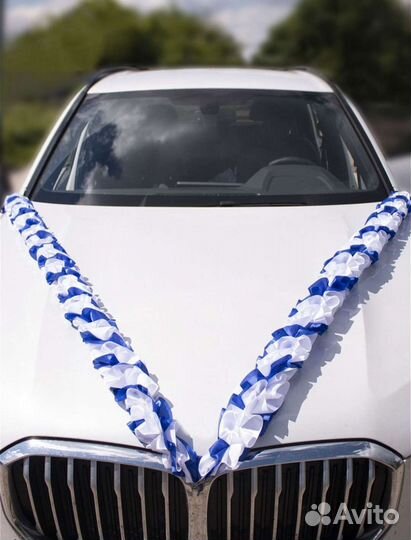 Лента на капот свадебной машины