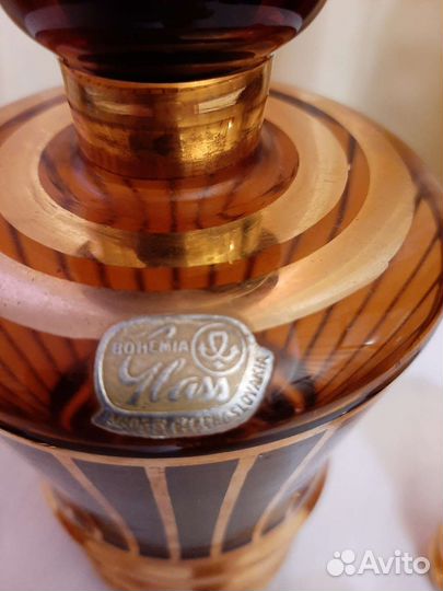 Графин.Чехословакия Богемское стекло