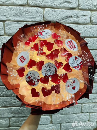 Светящиеся букеты из бабочек