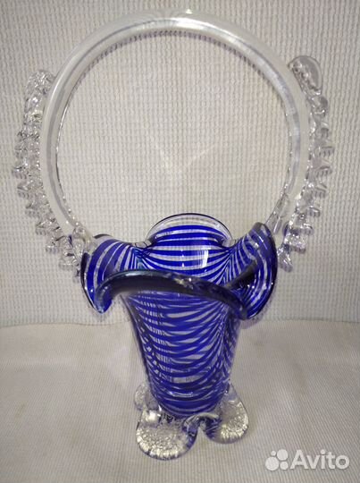 Посуда стекло кобальт СССР