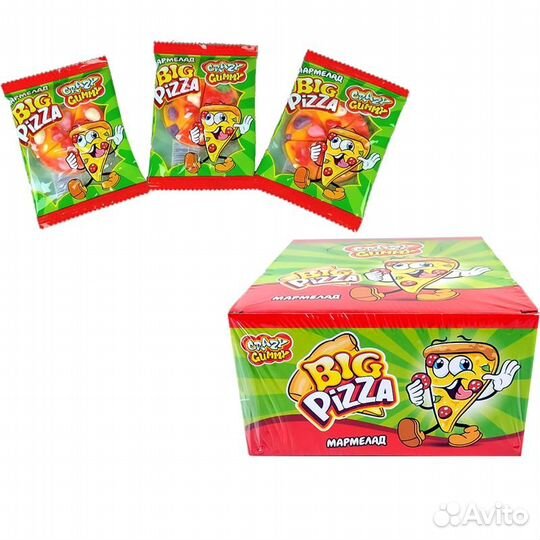 Мармелад crazy gummy BIG pizza 16г