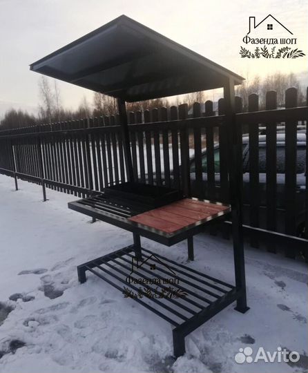 Мангал loft с крышей
