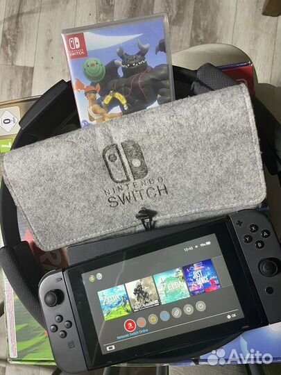 Nintendo switch прошитая + ring fit