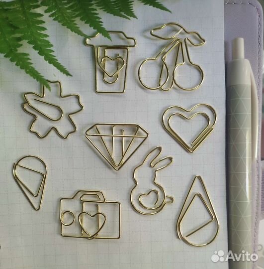 Набор фигурных декоративных скрепок