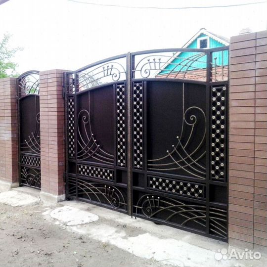 Ворота кованые распашные
