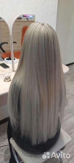 Наращивание волос на биоленты(скрытое наращивание)