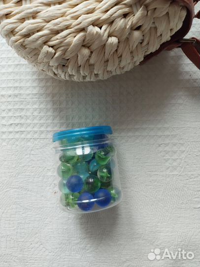 Шарики стеклянные в аквариум или цветы новое 46 шт