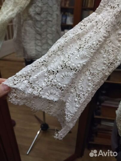 Свадебная накидка кружевная винтажная