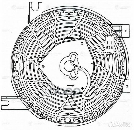 Крыльчатка с эл. мотором toyota land cruiser PR