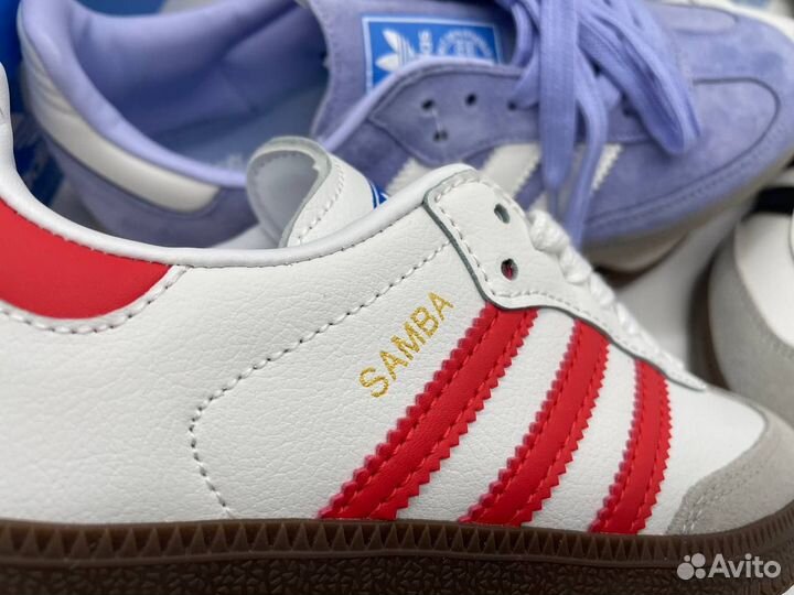 Кроссовки Adidas Originals Samba Og Blue Heart S2