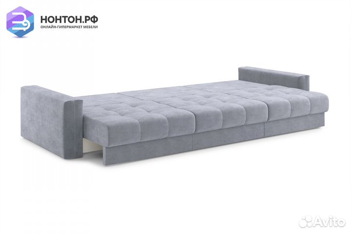 Диван тик-так Монарх 3-х местный серый