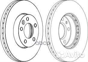 DDF1253C-1 Диск тормозной VW multivan/T5 03/TO