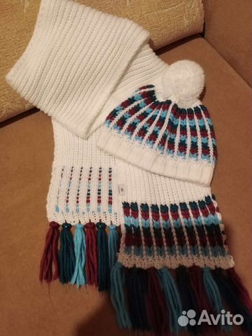 Комплект шапка и шарф женский