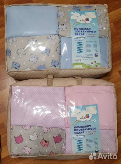 Комплект постельного белья в детскую кроватку
