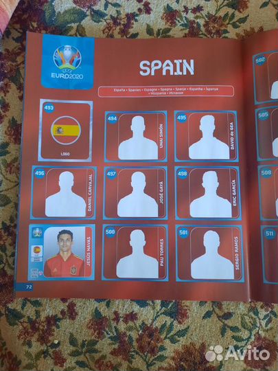 Альбом для наклеек panini euro2020