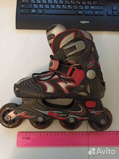 Ролики раздвижные Reaction Abec 1 34-38 размер