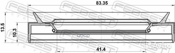 Сальник привода 41.4X83.35X10.3X13.5
