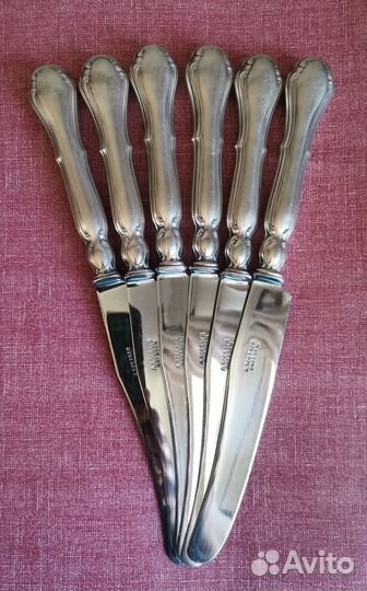 Антикварный нож серебро 800, Германия, A. Roesner