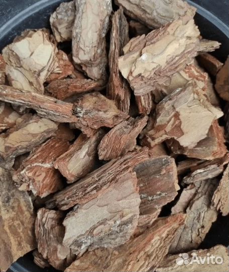 Кора-мульча сосны фракции 5-10 см (мешки 50 литров