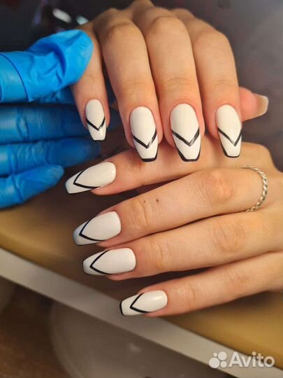 Маникюр с покрытием (на дому)