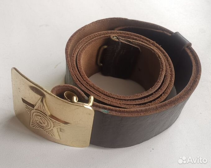 Ремень солдатский кожаный СССР