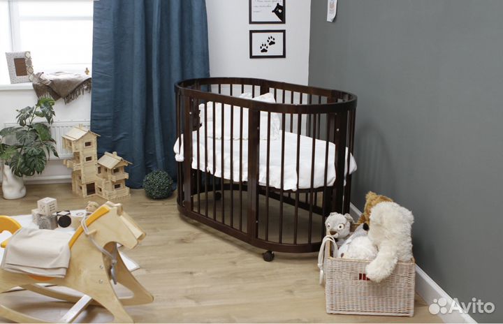 Кроватка овальная, новая