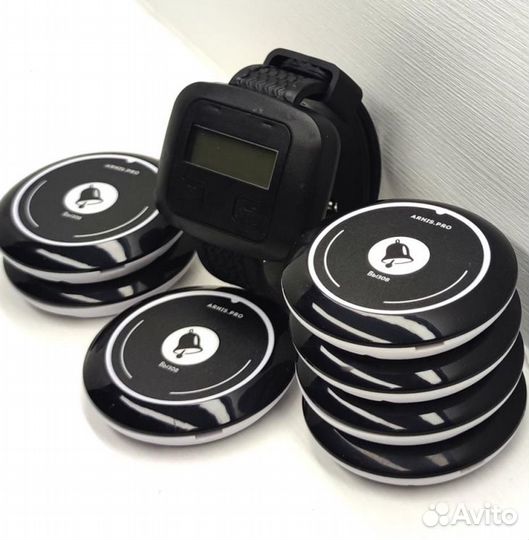 Кнопка вызова персонала, официанта с часами