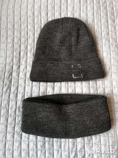 Детская шапка на флисе и снуд, р-р 52-58