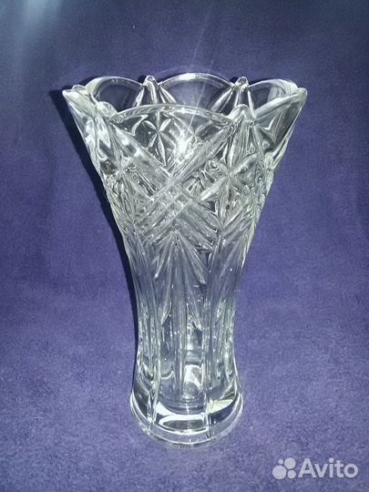 Ваза хрустальная цветочная большая (2) СССР