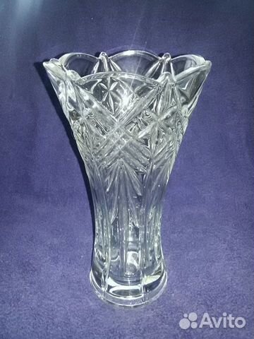 Ваза хрустальная цветочная большая (2) СССР