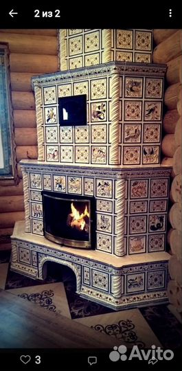 Кладка изразцовых и простых печей