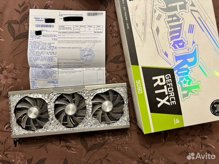 RTX 3090 чек 286к днс